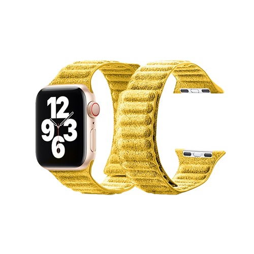 CUREA APPLE WATCH – ALCANTARA YELLOW