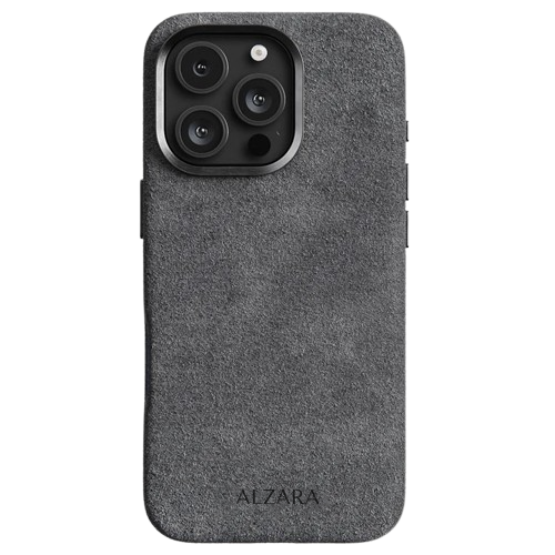 Husa iPhone - Alcantara Grey - ALZARA