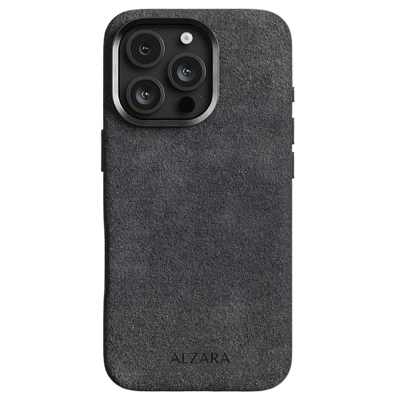 Husa iPhone - Alcantara Black - ALZARA