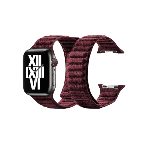 Curea Apple Watch - Alcantara Red - ALZARA