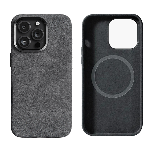 Husa iPhone - Alcantara Grey - ALZARA